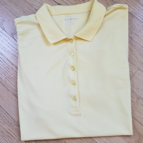 Rogers Women's Yellow Cotton Pique Polo Shirt, Size: XL - Picture 11 of 15